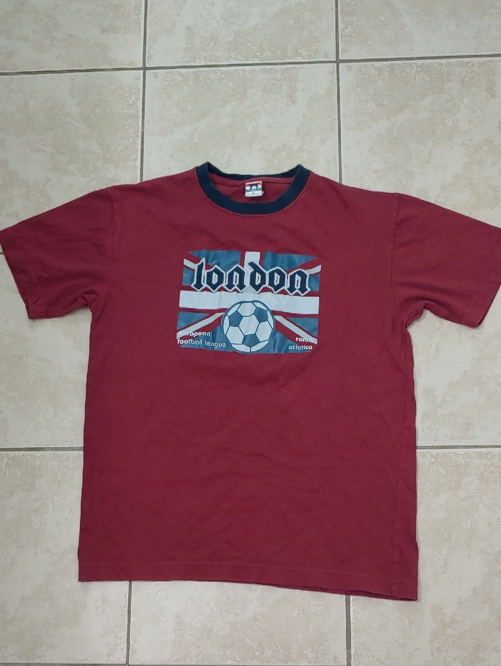 Vintage Roma Atletica Shirt London European Football League Soccer Size M